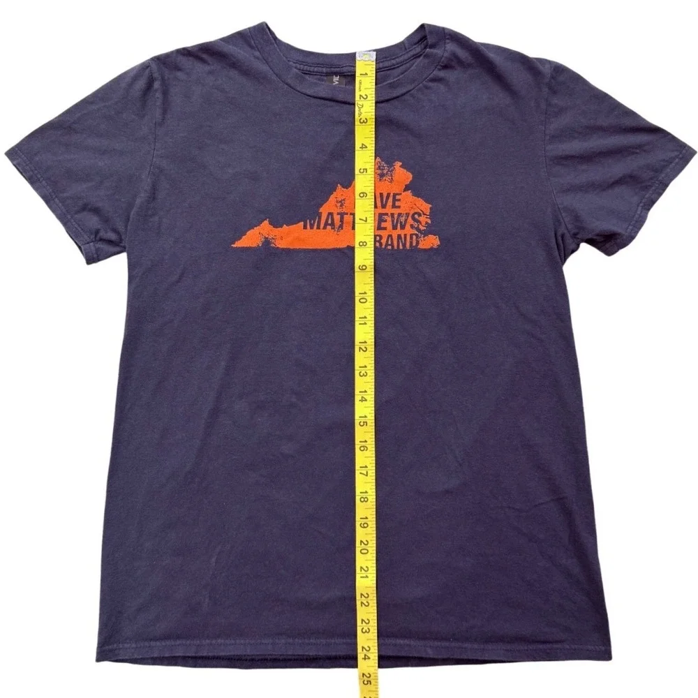 Dave Matthews Band Virginia‎ Graphic T Shirt Navy Mens M Anvil - Picture 7 of 7